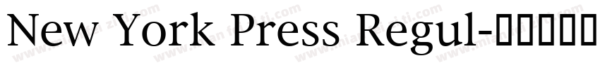 New York Press Regul字体转换